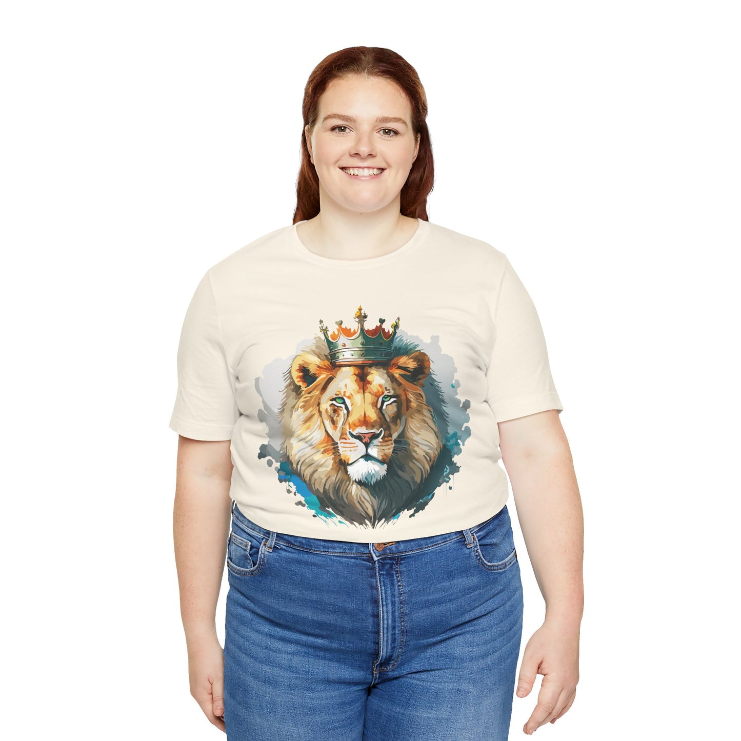 Lion Shirt, Animal Shirt, T-Shirt with Lion, Art Design Tee, Animal Tees, Safari T-Shirt, Crown Tee 13