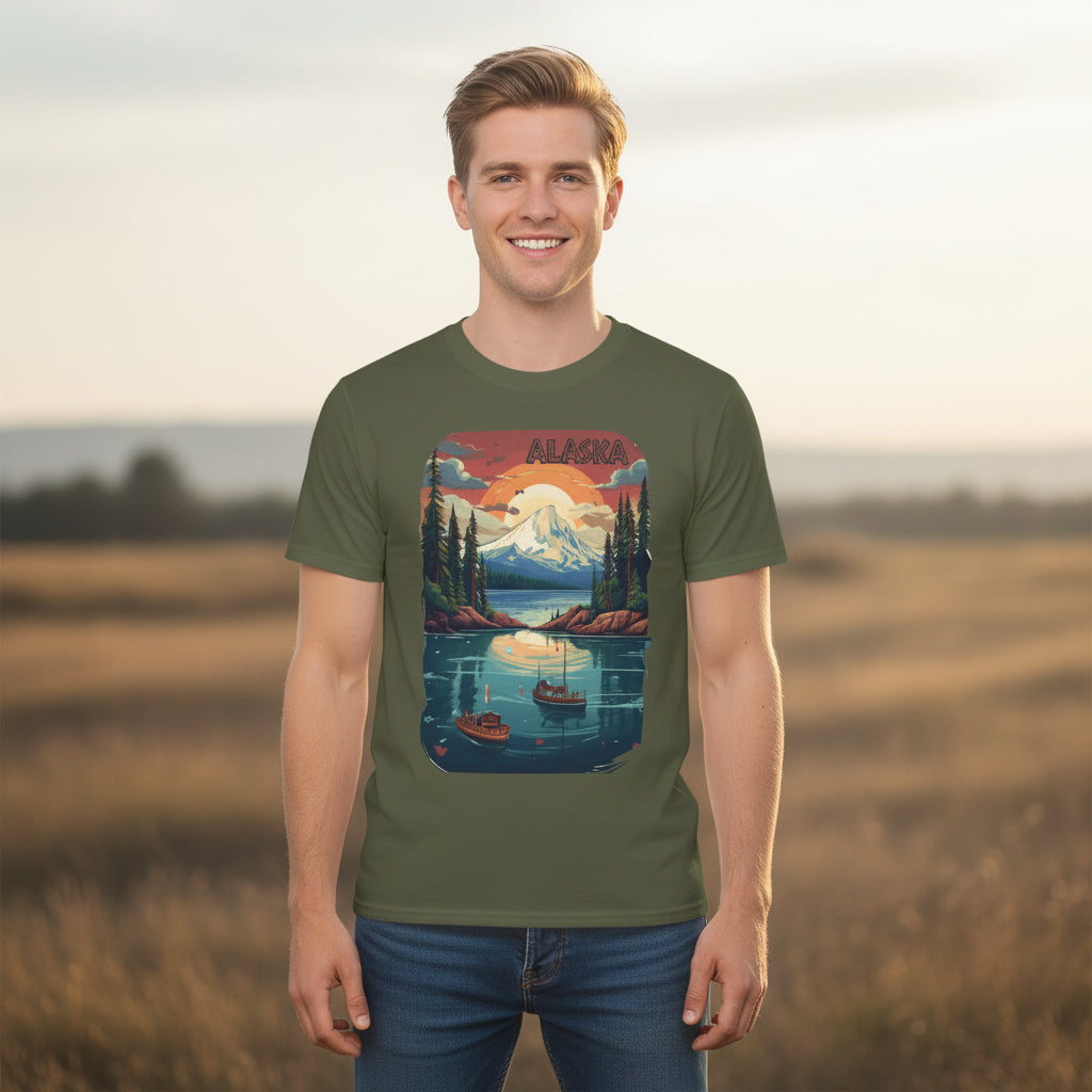 Alaska Graphic Unisex Cotton T‑Shirt 3