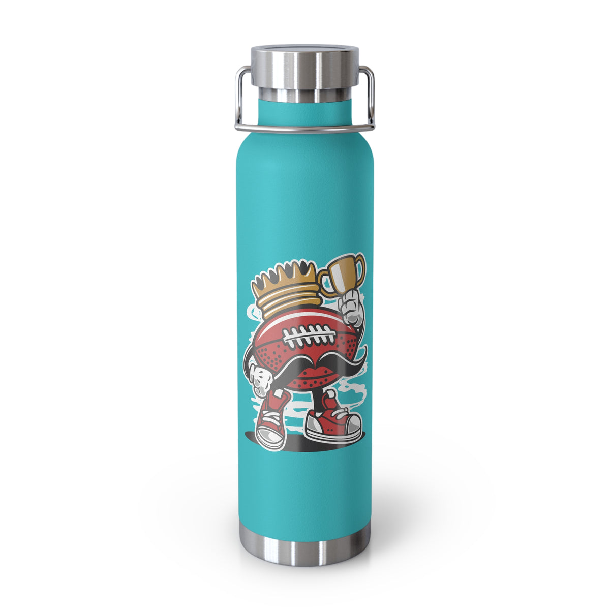 22oz Copper Insulated Water Bottle with Cartoon Design - CV21