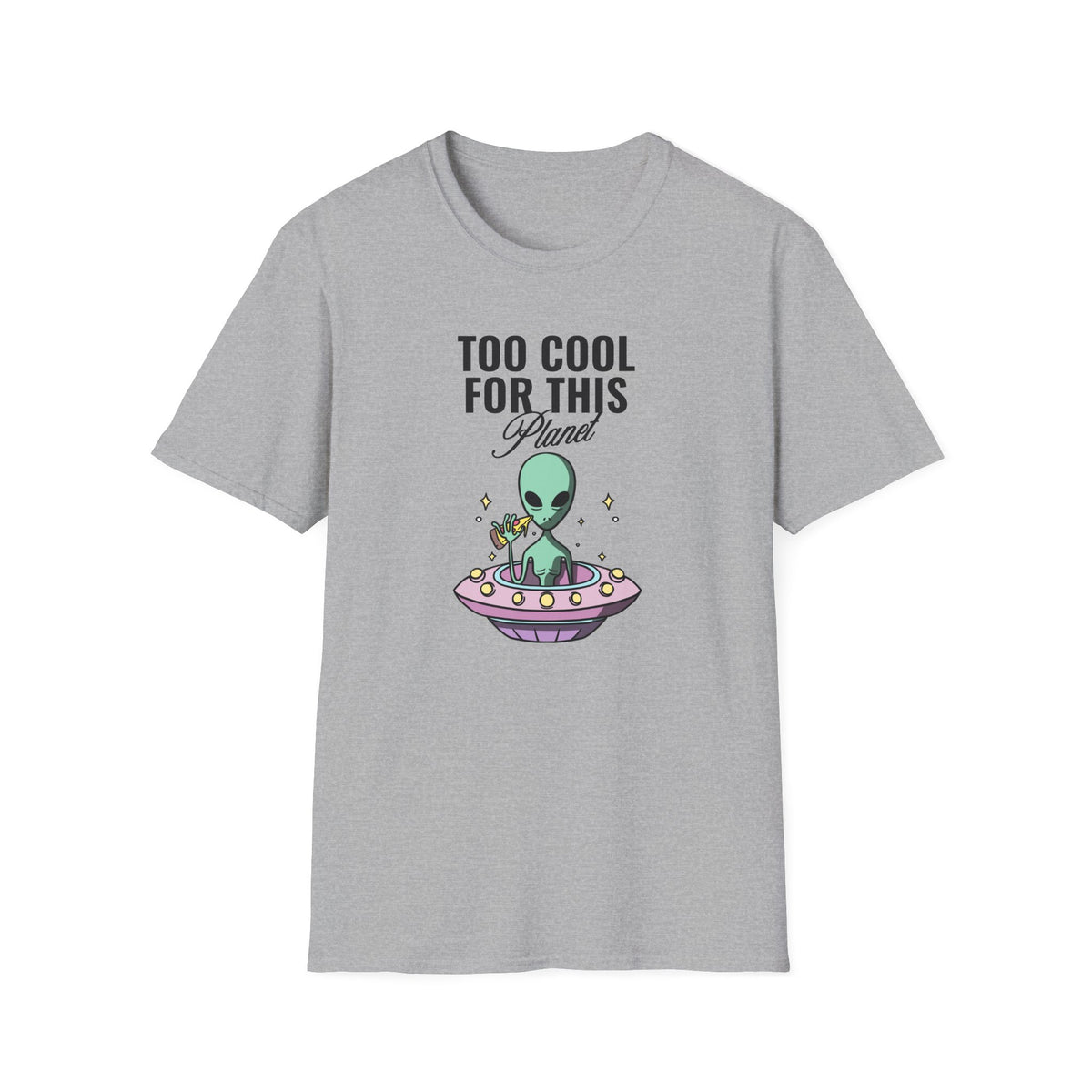 Alien Graphic Funny UFO Graphic Tee Gildan Unisex 100 Cotton Tee Shirt r109