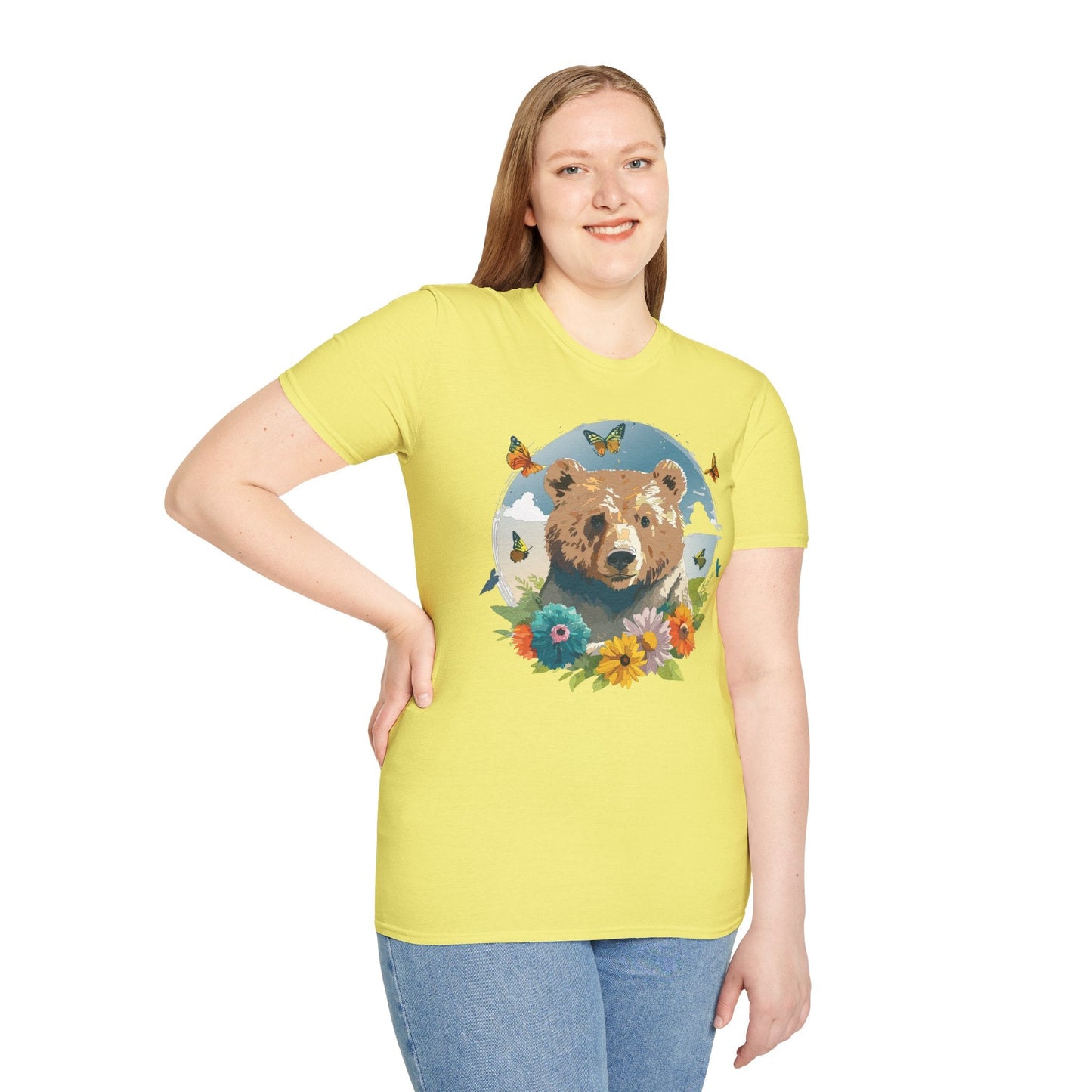 Bear T Shirt Unisex Teddy Bear Tee Softstyle 64000 Ring Spun Cotton Tee Lightweight Breathable