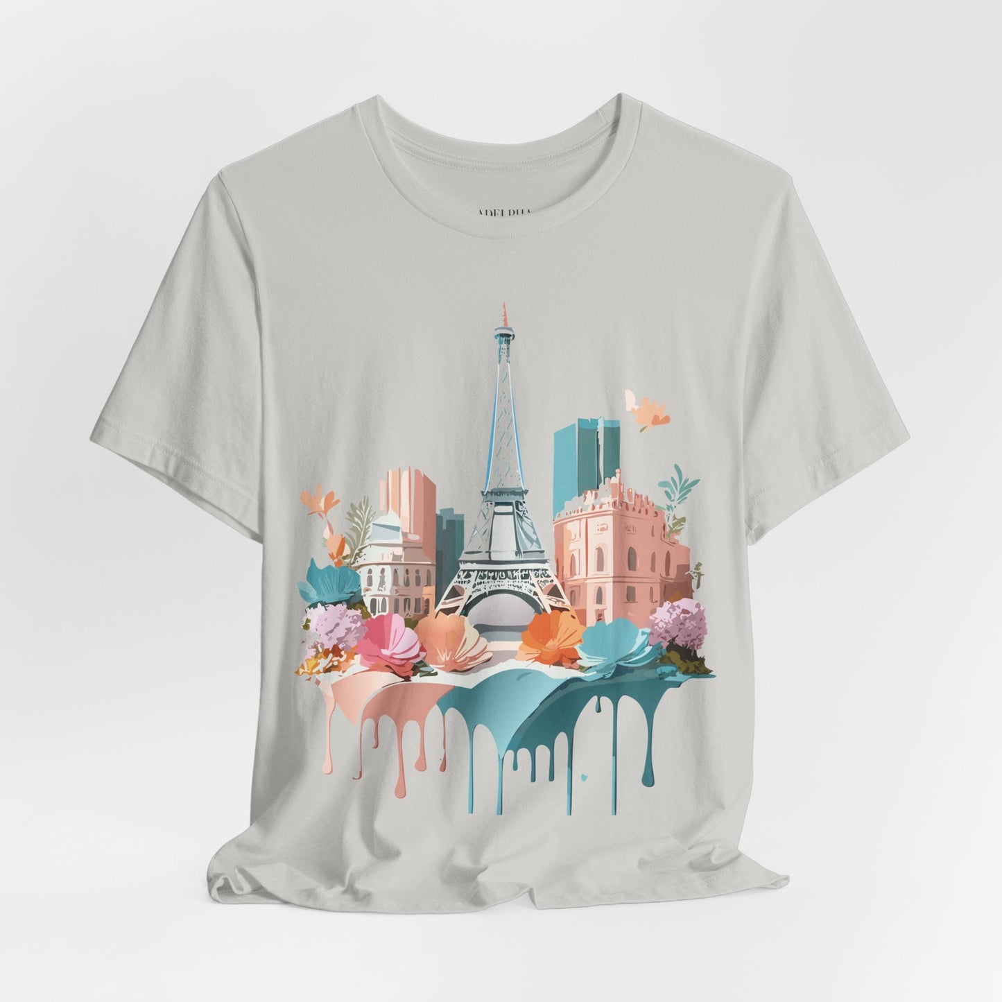 Paris Vintage Inspired Graphic Tee Unisex Short Sleeve Shirt Adelpha Artwork Studio