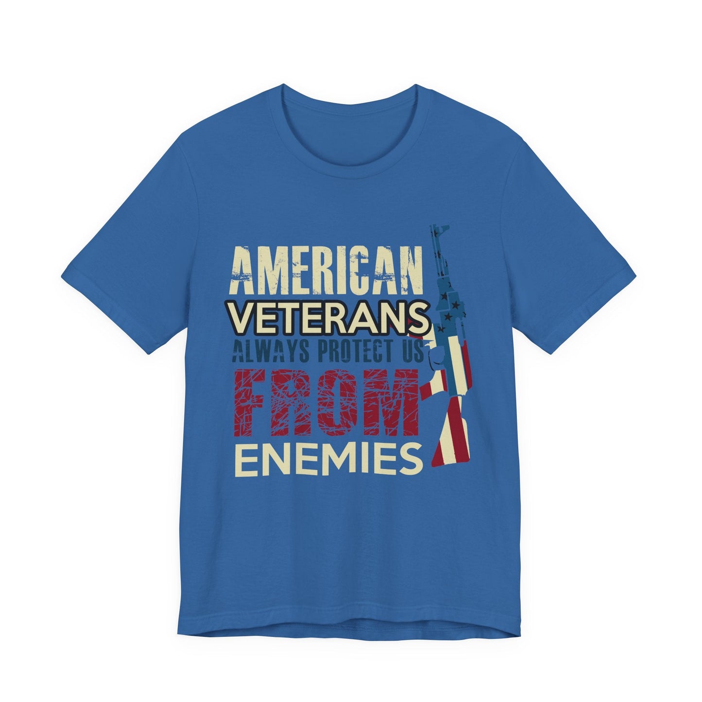 Army Veteran Patriotic Graphic Design Unisex Cotton T-Shirt v44