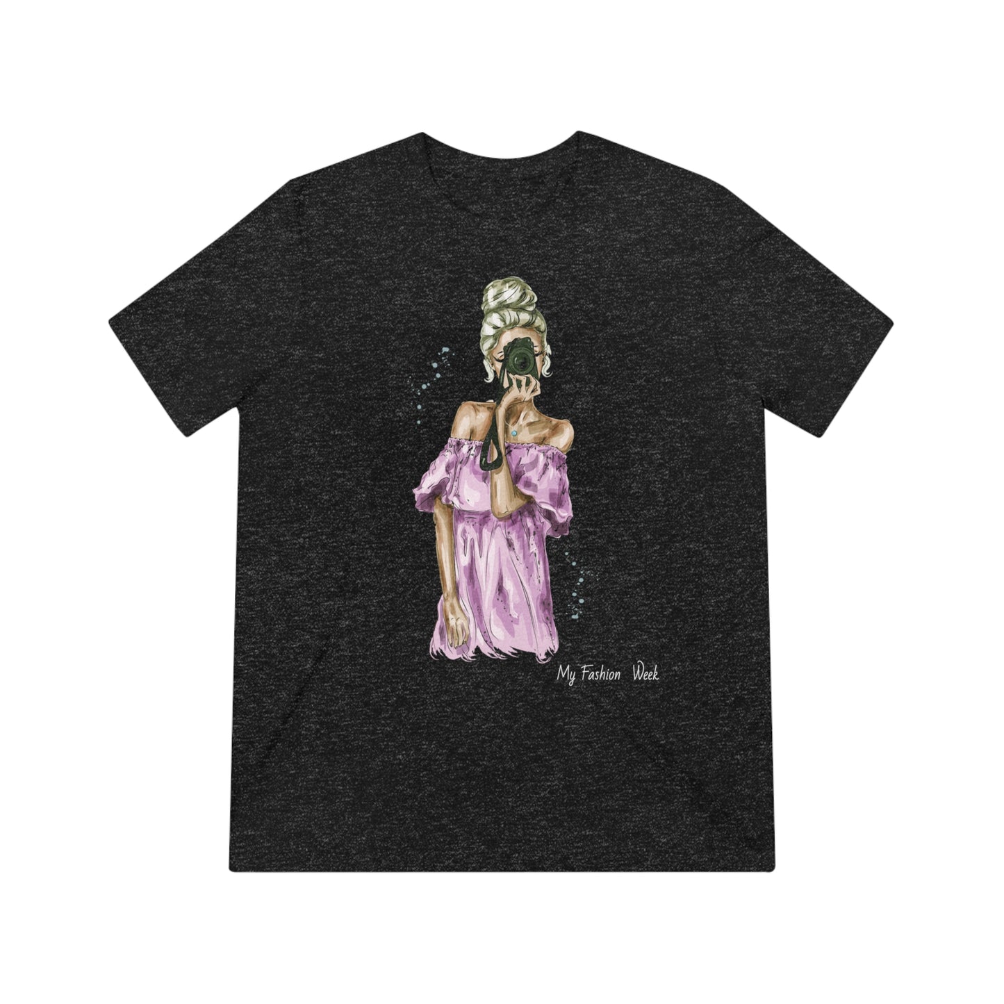 Tri-blend Tee Shirt with Art Design