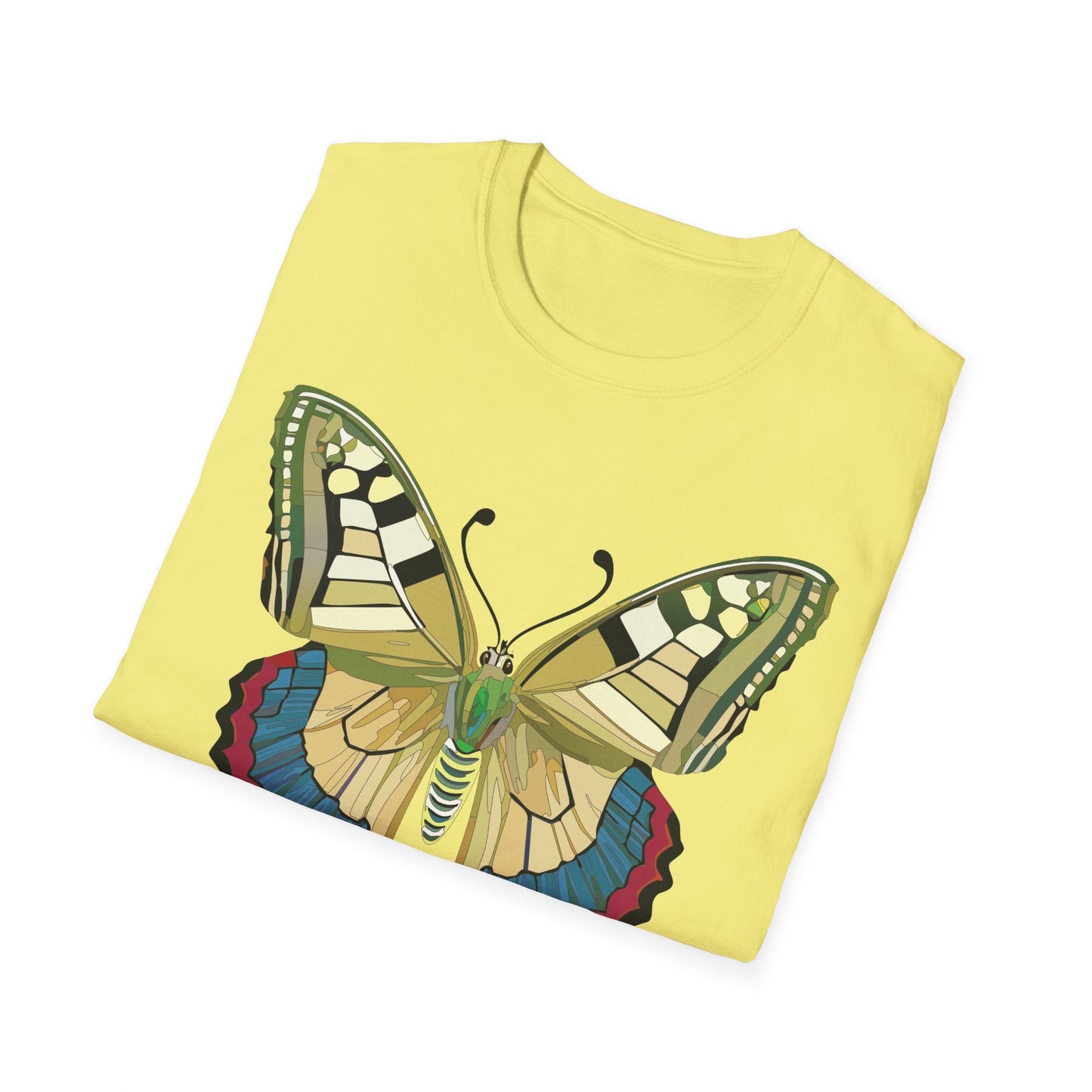 Butterfly T Shirt Unisex Monarch Design Soft Cotton Gildan 64000 Short Sleeve Tee