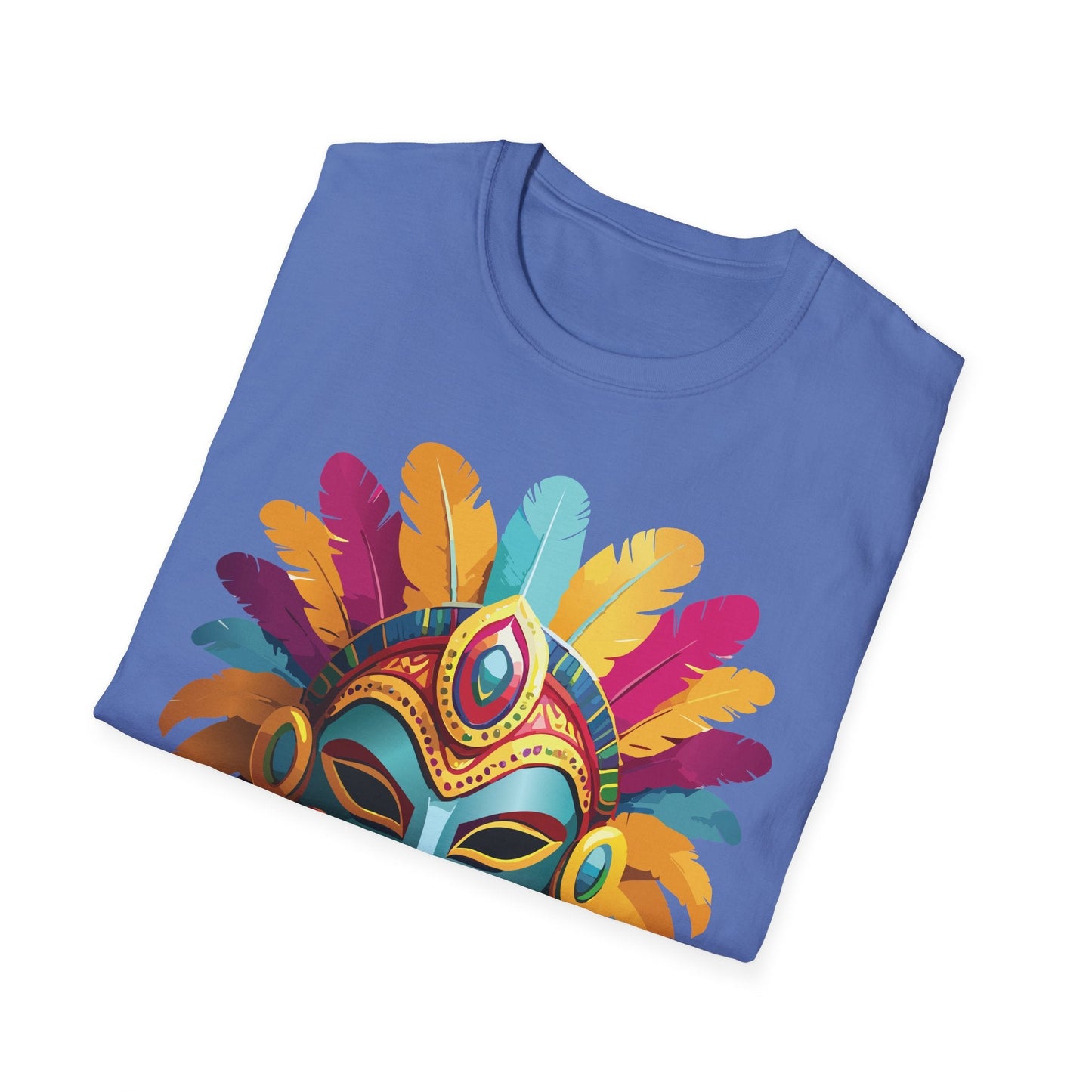 Mask Graphic Unisex Cotton Masquerade Design Artwork Tee 26