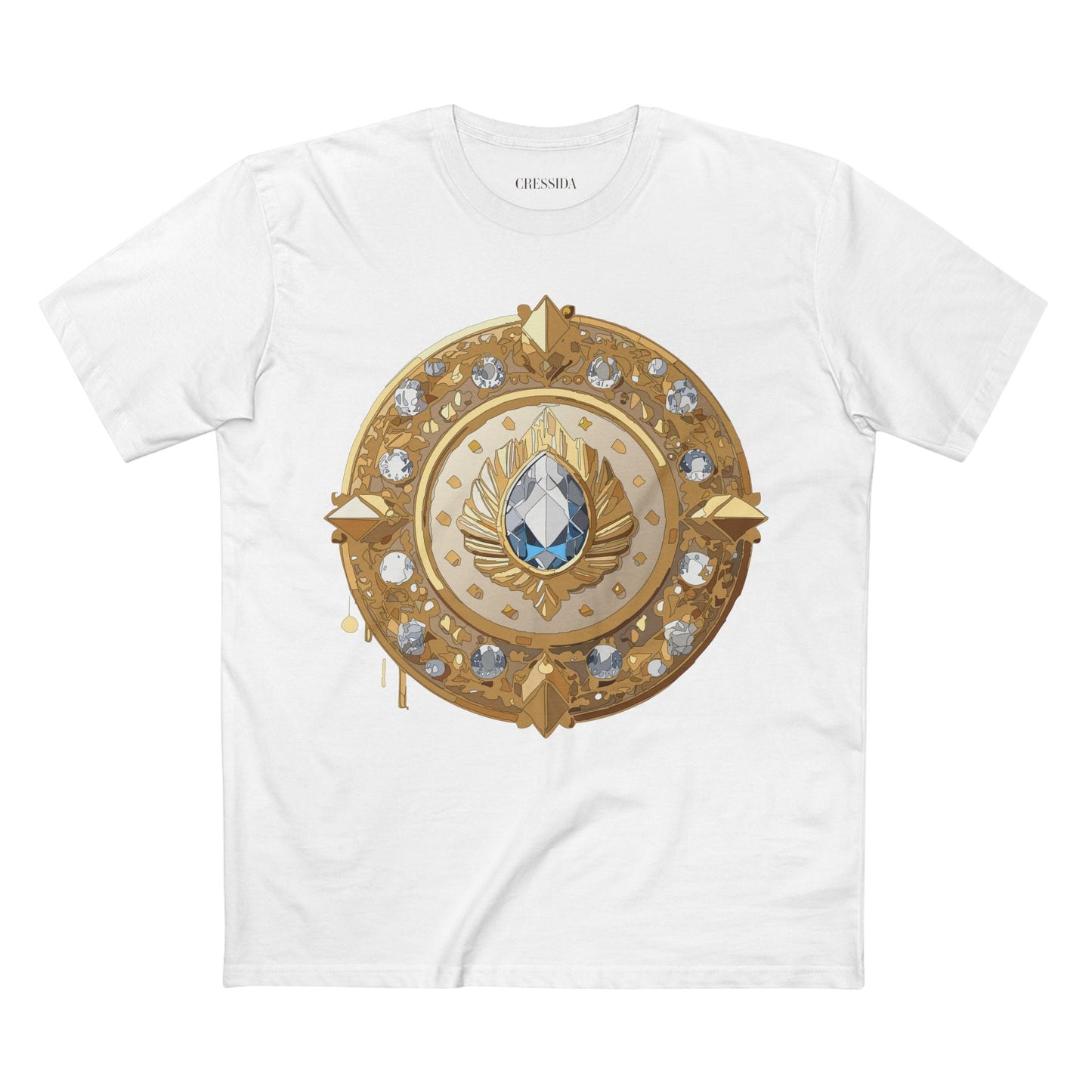 Medallion Graphic T-Shirt Unisex 100 Cotton With Gold Art Design Medal Tee 26