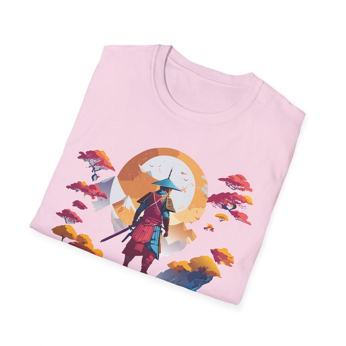 Gildan Softstyle 64000 Samurai T Shirt Unisex Cotton Tee With Samurai Design Relaxed Fit