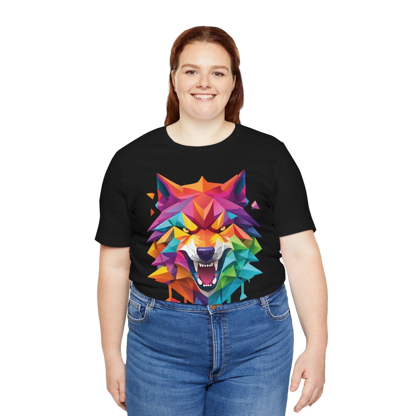Unisex Animal Shirt With Art Design And Wild Animals Print Tee Short Sleeve Premium