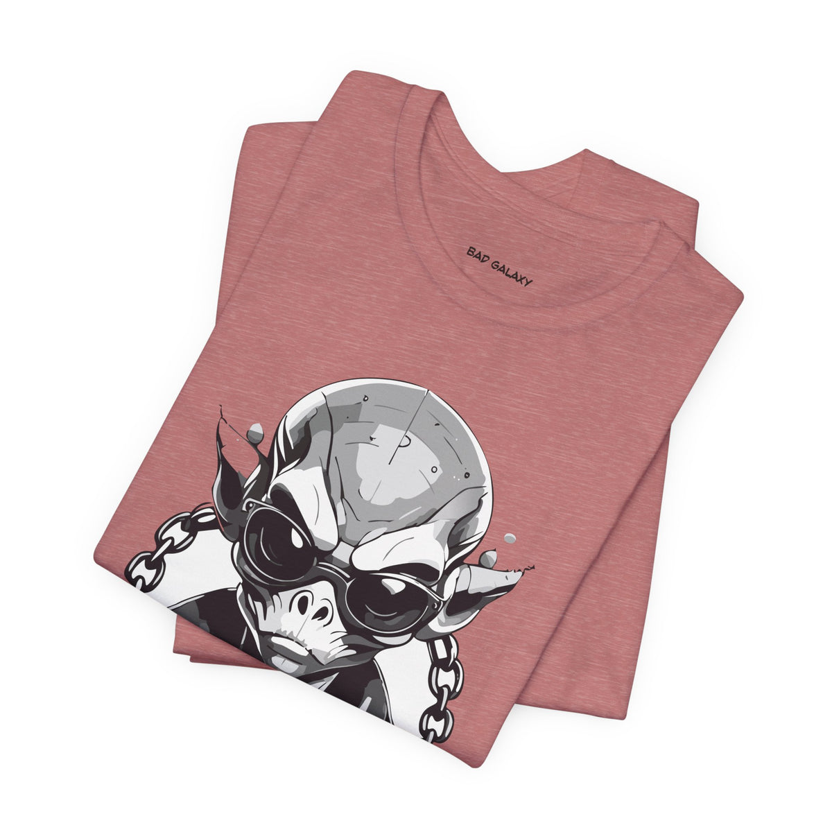 Alien Graphic Unisex Cotton Bella+Canvas Tee with Art Design b52