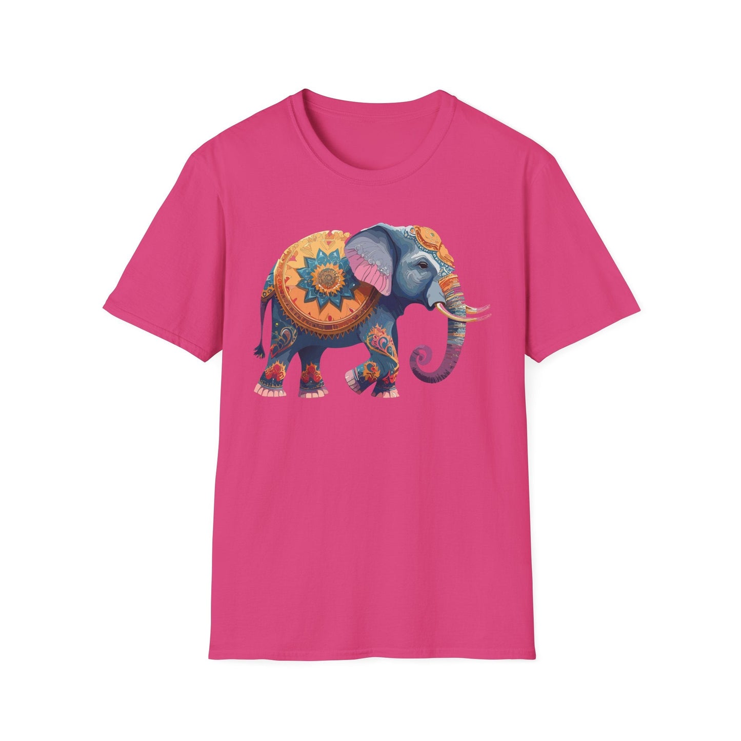 Elephant T Shirt Unisex Gildan Softstyle Tee 100 Percent Ring Spun Cotton Animal Shirt