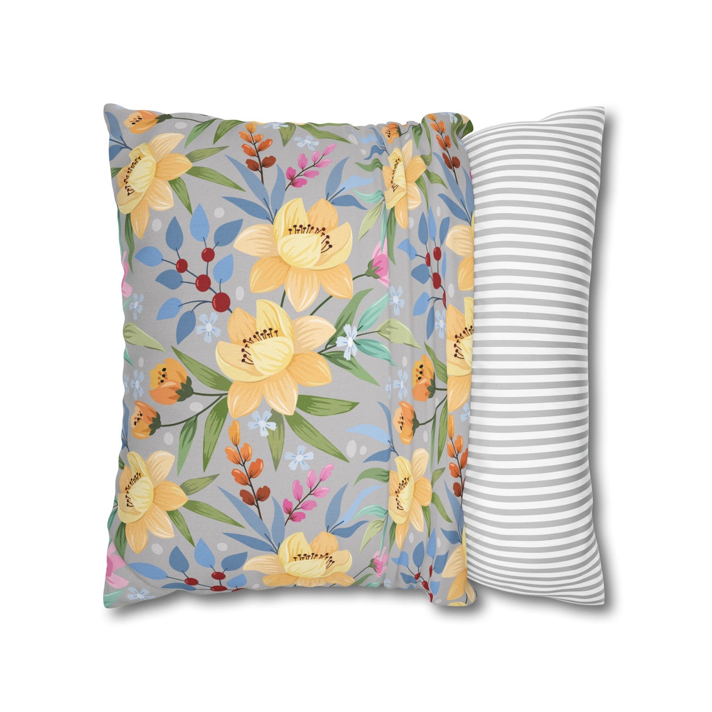 Floral Poly Pillowcase