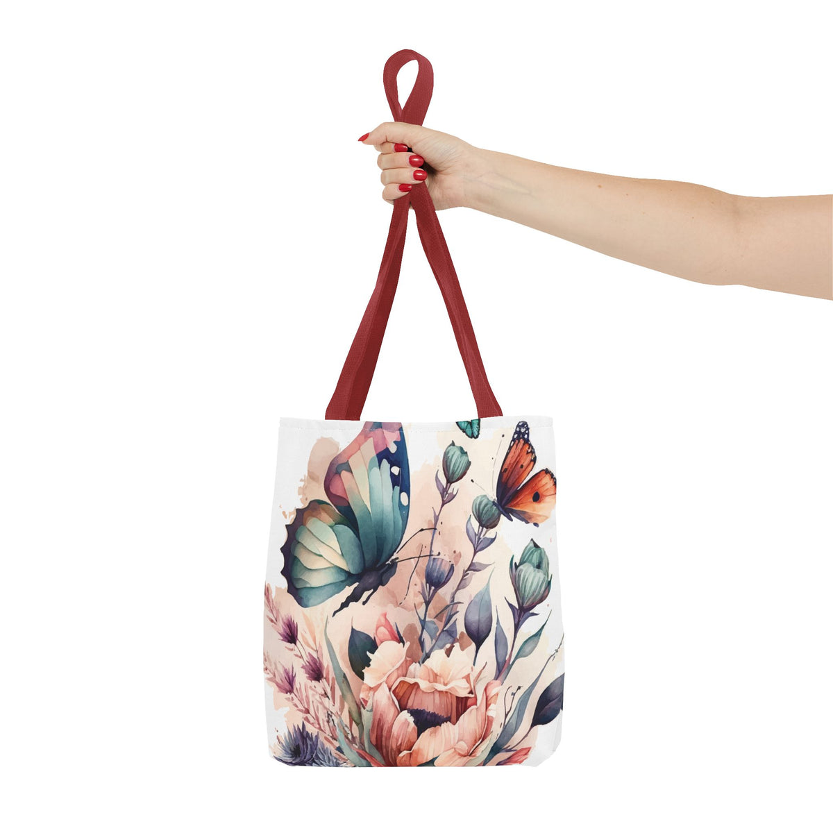 Bolsa con estampado de mariposas 
