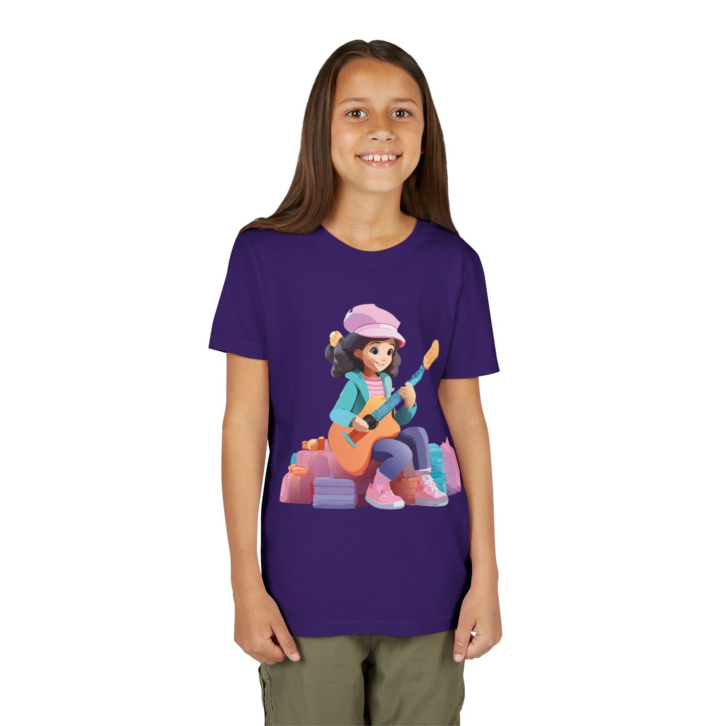 Camiseta gráfica de músico juvenil: perfecta para pequeños artistas y amantes de la música (de 9 a 14 años)