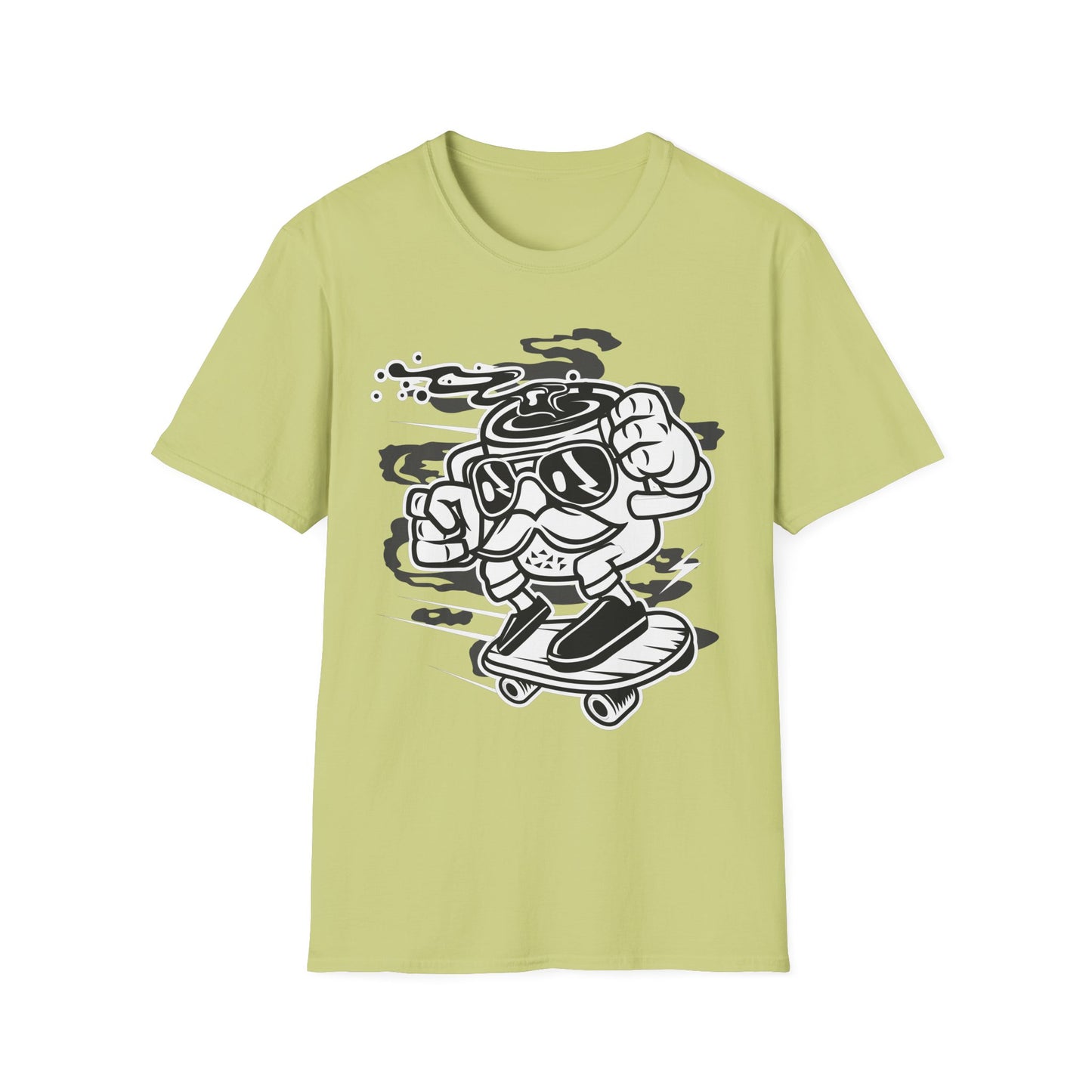 Unisex Cotton T-Shirt with Cartoon Graphic Design