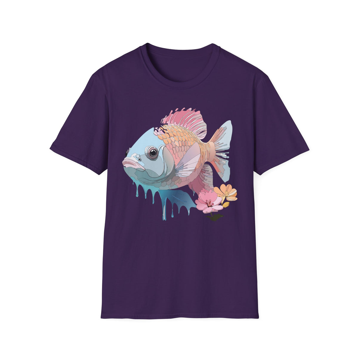 Pastel Tropical Fish T-Shirt | Colorful Coral Reef Fish Tee