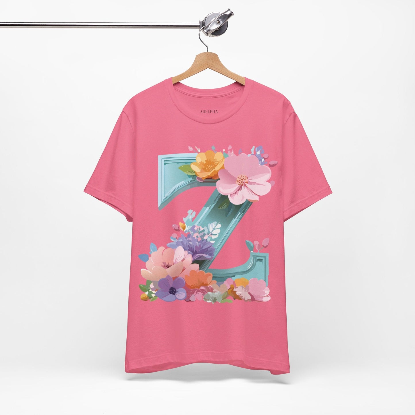 Letter Z Graphic Tee Unisex Jersey Short Sleeve Vintage Inspired Artwork