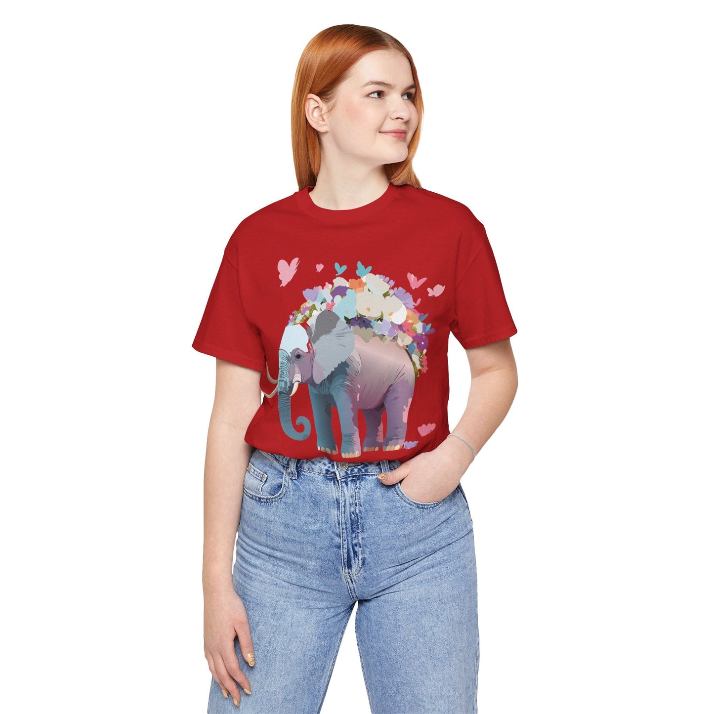 Elephant Shirt Graphic Tee Unisex Vintage Inspired Art Design By Adelpha Original Artwork