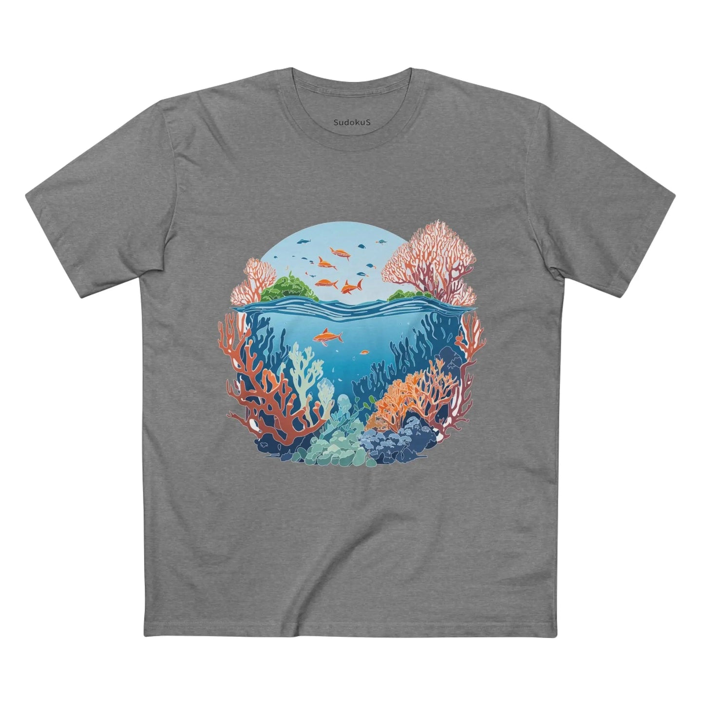 Ocean Coast Graphic Unisex 100 Cotton Staple Tee 2