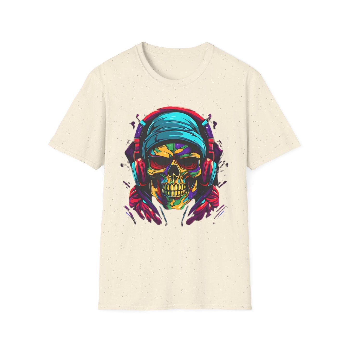 Skull Graphic Unisex Cotton T-shirt with Skeleton Artwork Design 24