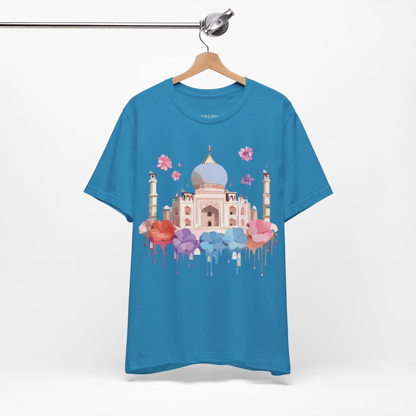Taj Mahal Tourist Shirt Graphic Tee Unisex Vintage Inspired Adelpha Art Design Edition