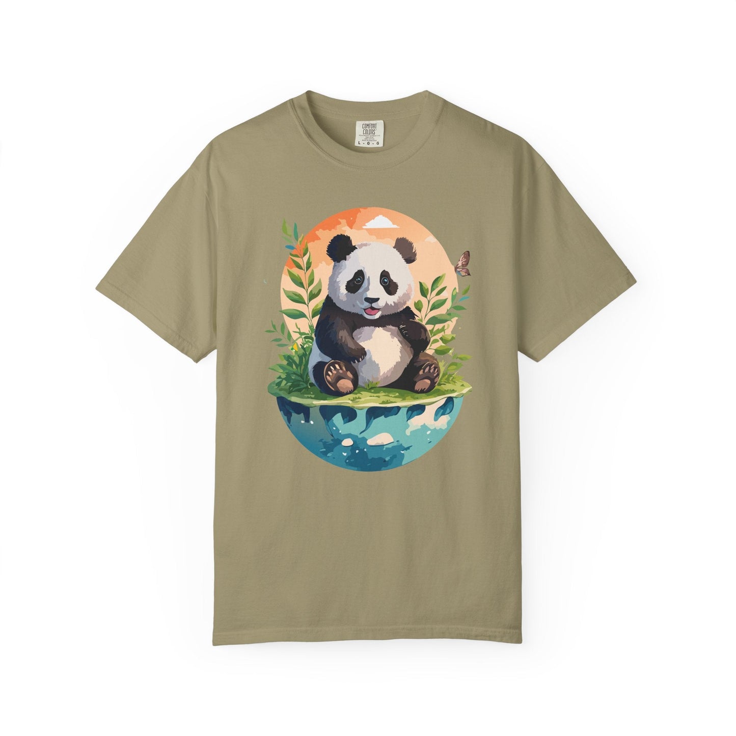 Panda Portrait Graphic T-Shirt Unisex Cotton Floral Animal Art Tee pp4