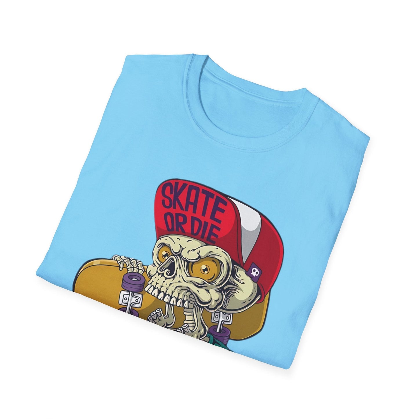 Skull T Shirt Skeleton Tee Unisex Softstyle Cotton Gildan 64000 Graphic Tee For Everyday Wear