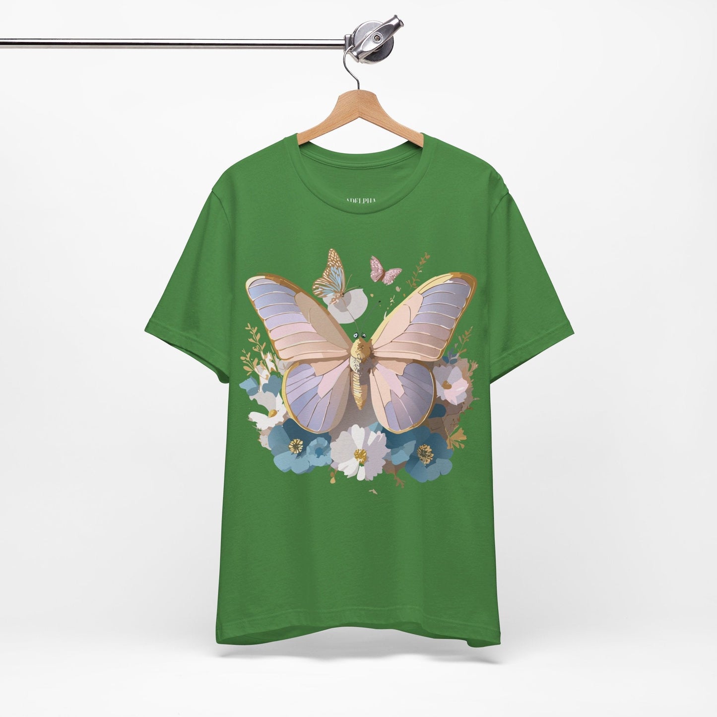 Butterfly Graphic Tee Unisex Short Sleeve Vintage Inspired Artwork Adelpha