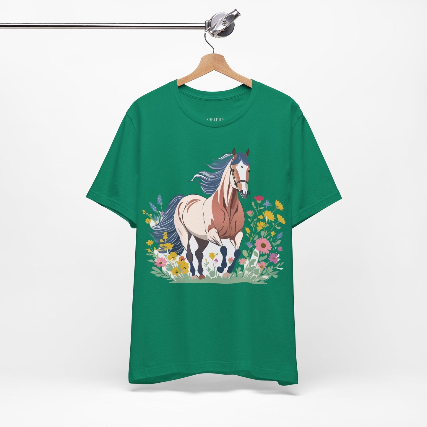 Horse Graphic Unisex 100 Cotton Vintage Animal Art T-Shirt 10