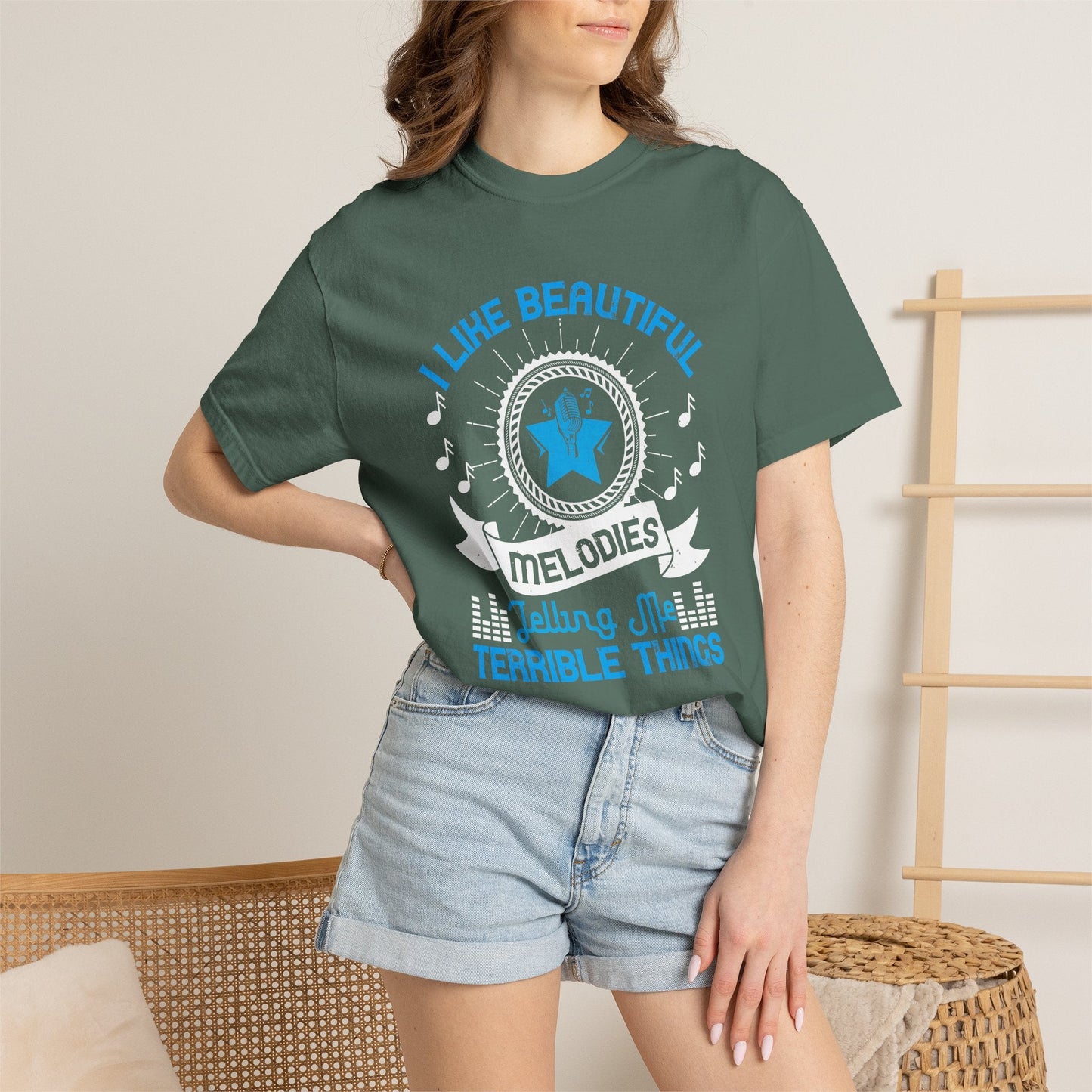 Music Graphic Design Unisex Cotton T-shirt m9