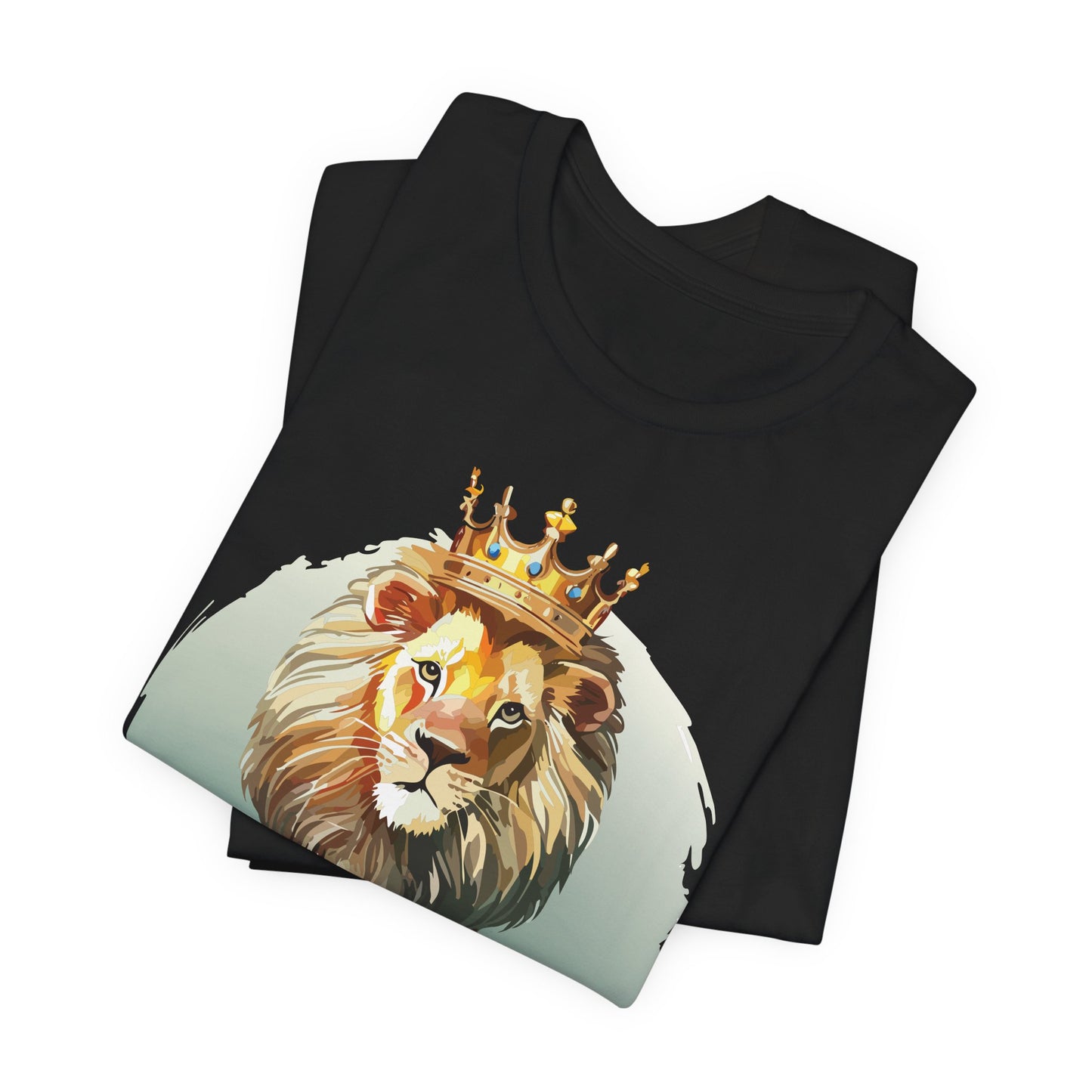 Regal Lion Short Sleeve Tee, Animal Shirt, Lion Tee, Unisex Top, Birthday Gift, Shirt with Animal design