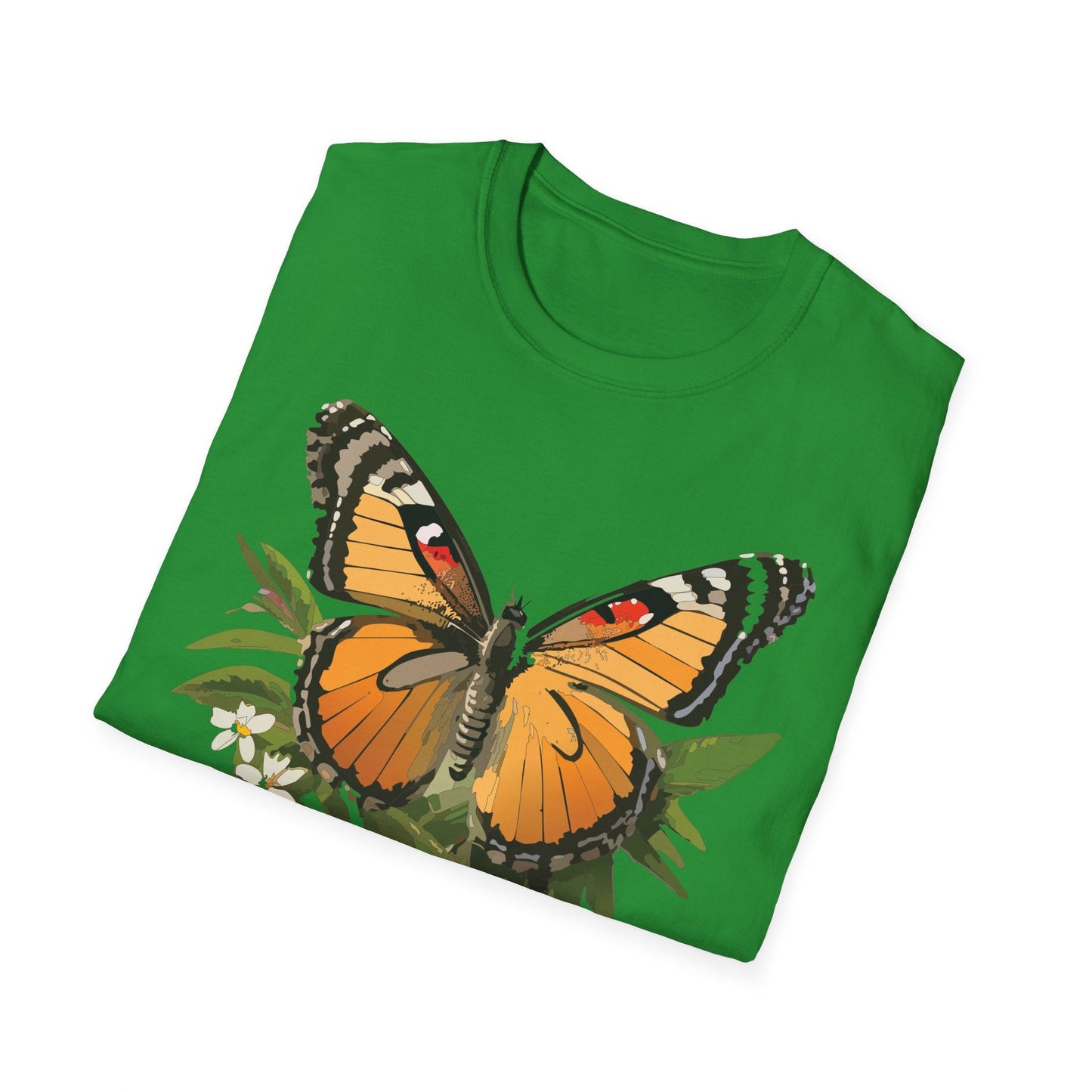 Monarch Butterfly Shirt Unisex Softstyle Tee 100 Percent Ring Spun Cotton Gildan 64000