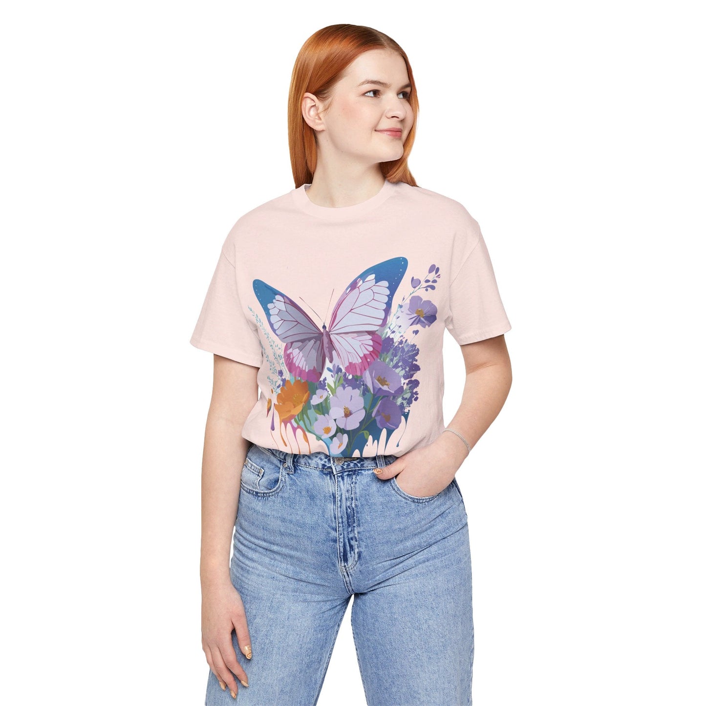 Unisex Butterfly Graphic Tee Adelpha Art Design Vintage Inspired Jersey Tee