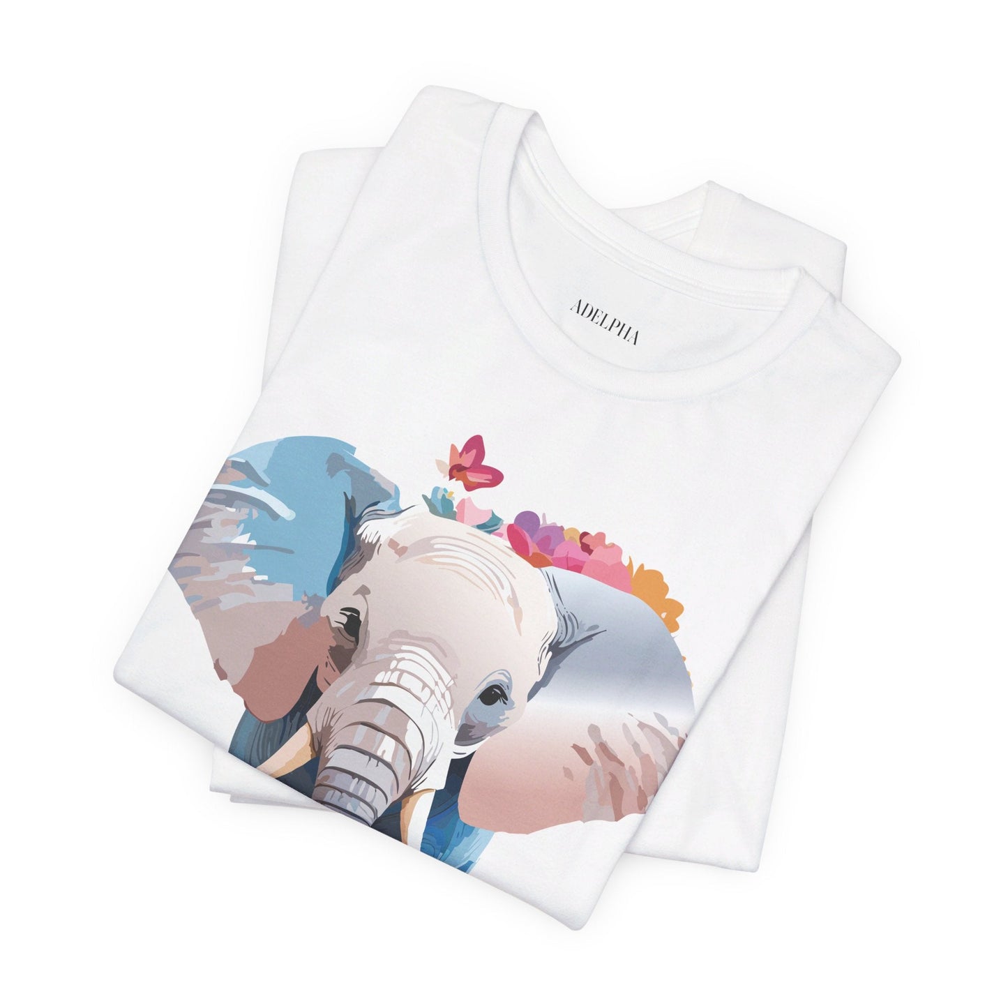 Elephant Graphic Tee From Adelpha Unisex Vintage Inspired Art Design Tee Shirt For Everyday Wear