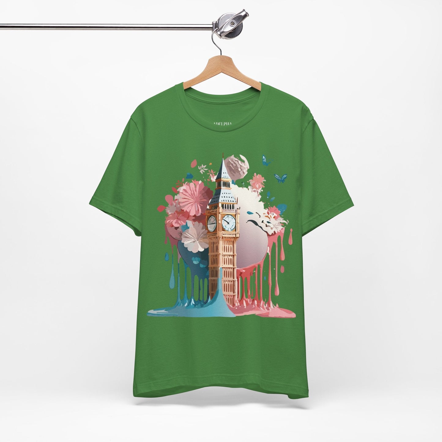Adelpha London Graphic T Shirt Unisex Short Sleeve Tee For Everyday Style And Travel