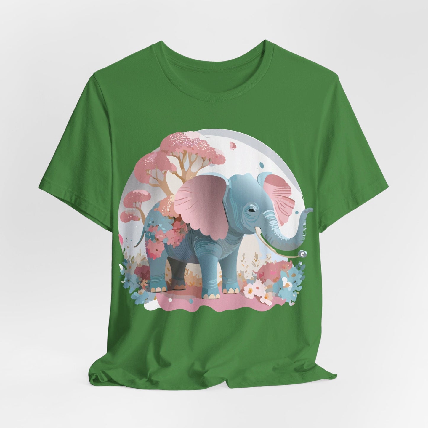 Adelpha Graphic Tee Unisex Vintage Inspired Artwork Elephant Short Sleeve Shirt Premium