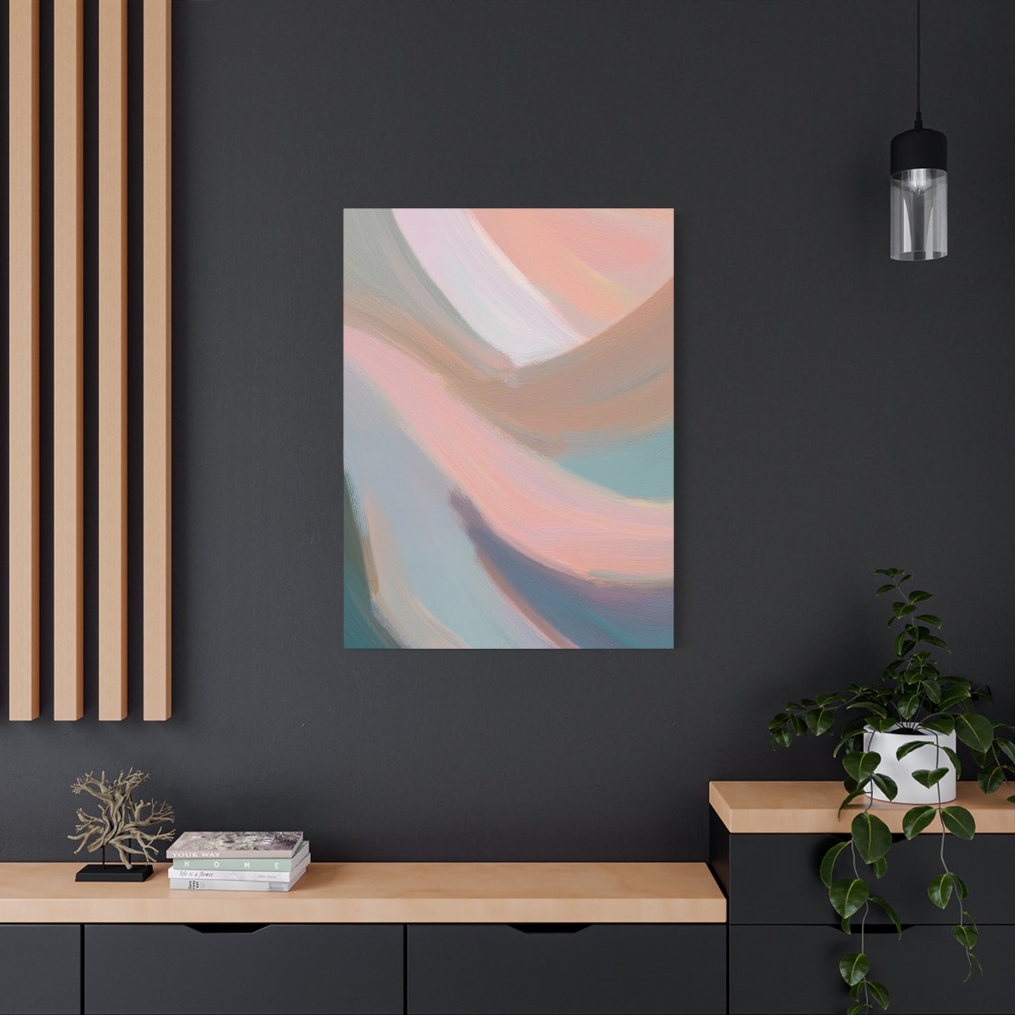 Abstract Pastel Painting Print Canvas 20x24,20x30,24x30 24x32,24x36,30x40 32x48,36x48,40x60 Pine-Wood Inner Frame ABS-96