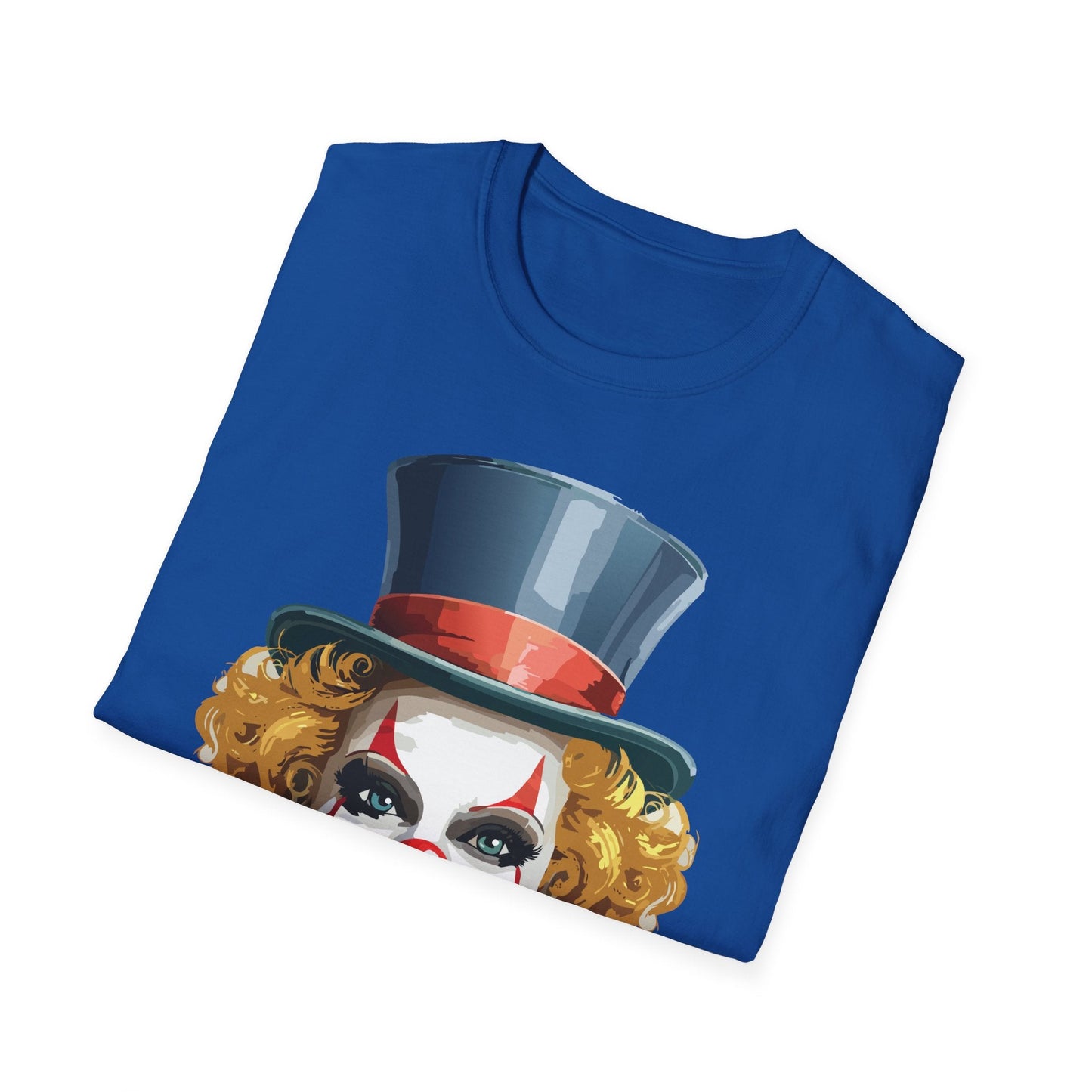 Clown Shirt T Shirt With Clown Funny Man Circus Shirt Scary Man Tee Unisex Gildan Softstyle 64000