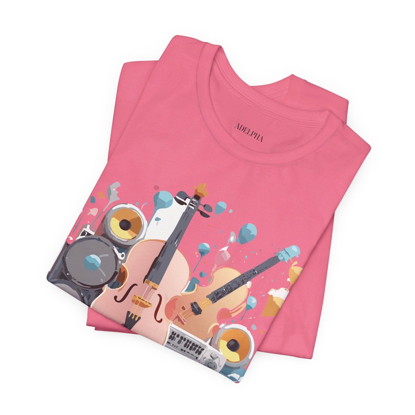 Adelpha Vintage Inspired Music Graphic T Shirt Unisex Jersey Short Sleeve Tee Artwork