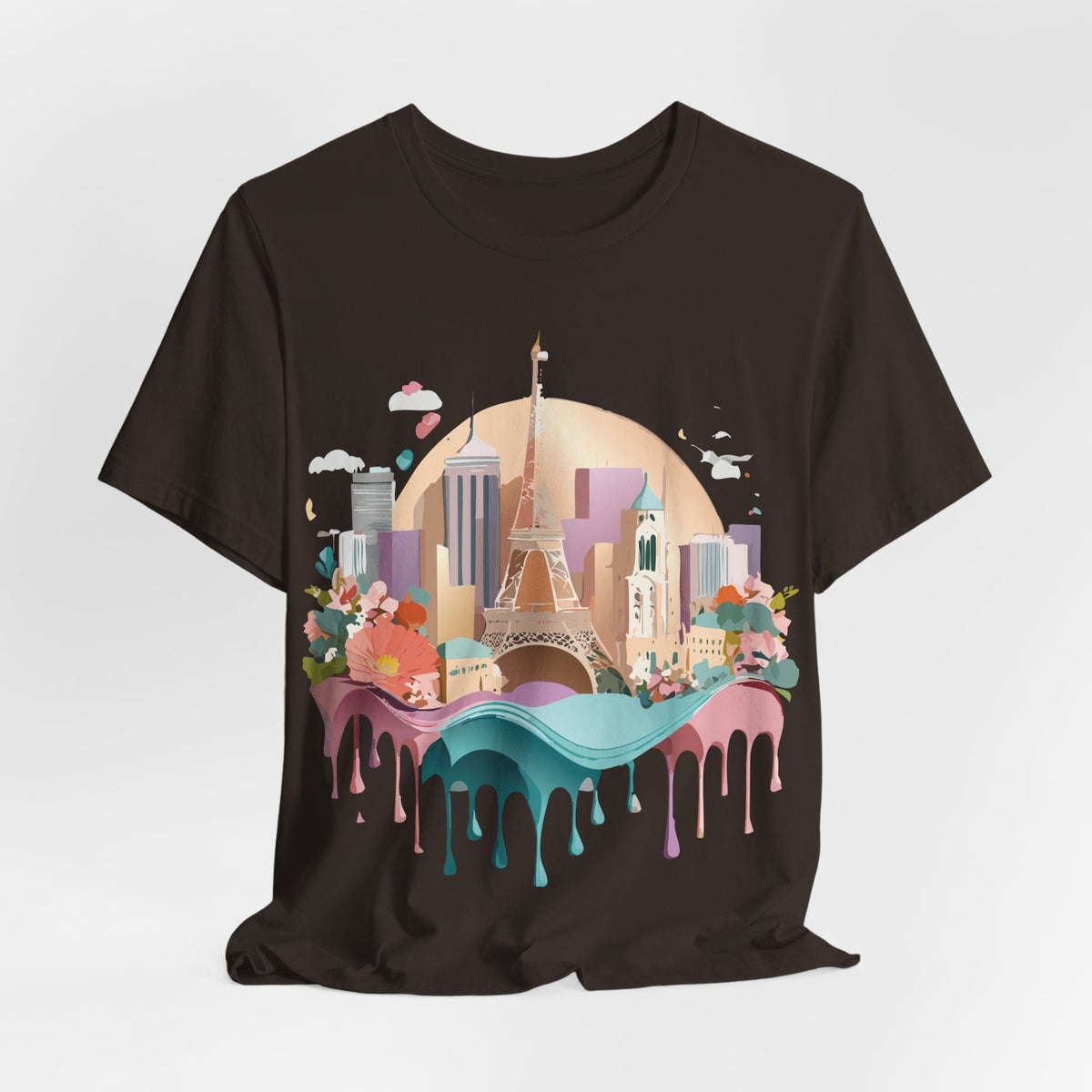 Unisex Cotton Bella+Canvas Tee with Paris
