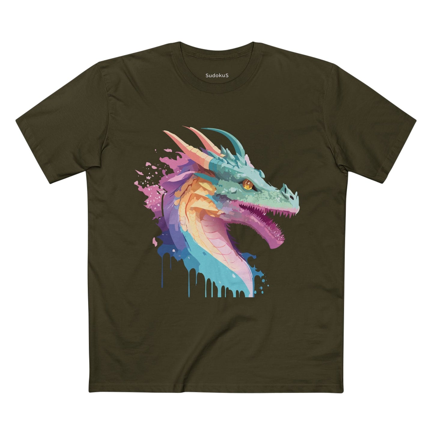 Dragon Graphic Unisex 100 Cotton Staple Tee 5