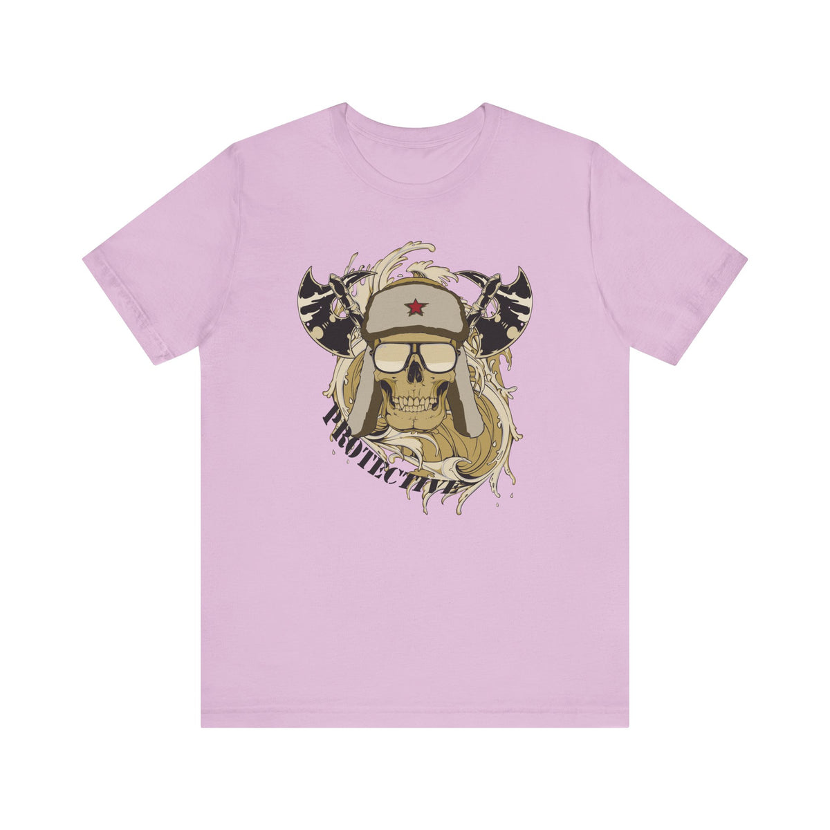 Viking Skull Graphic with Horned Helmet T-Shirt Captain Design Unisex Cotton Tee Art-41