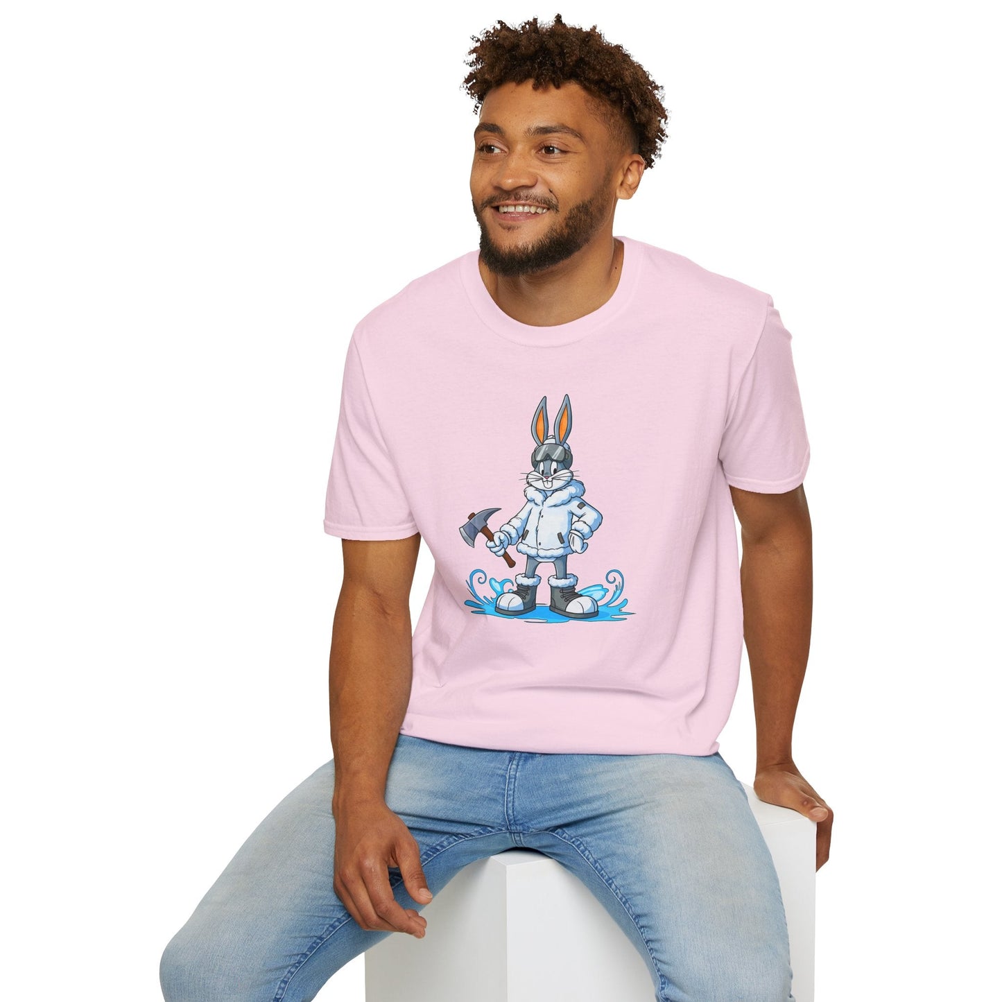 Bugs Bunny T Shirt Unisex Cartoon Animation Graphic Tee Softstyle Short Sleeve By Gildan 64000