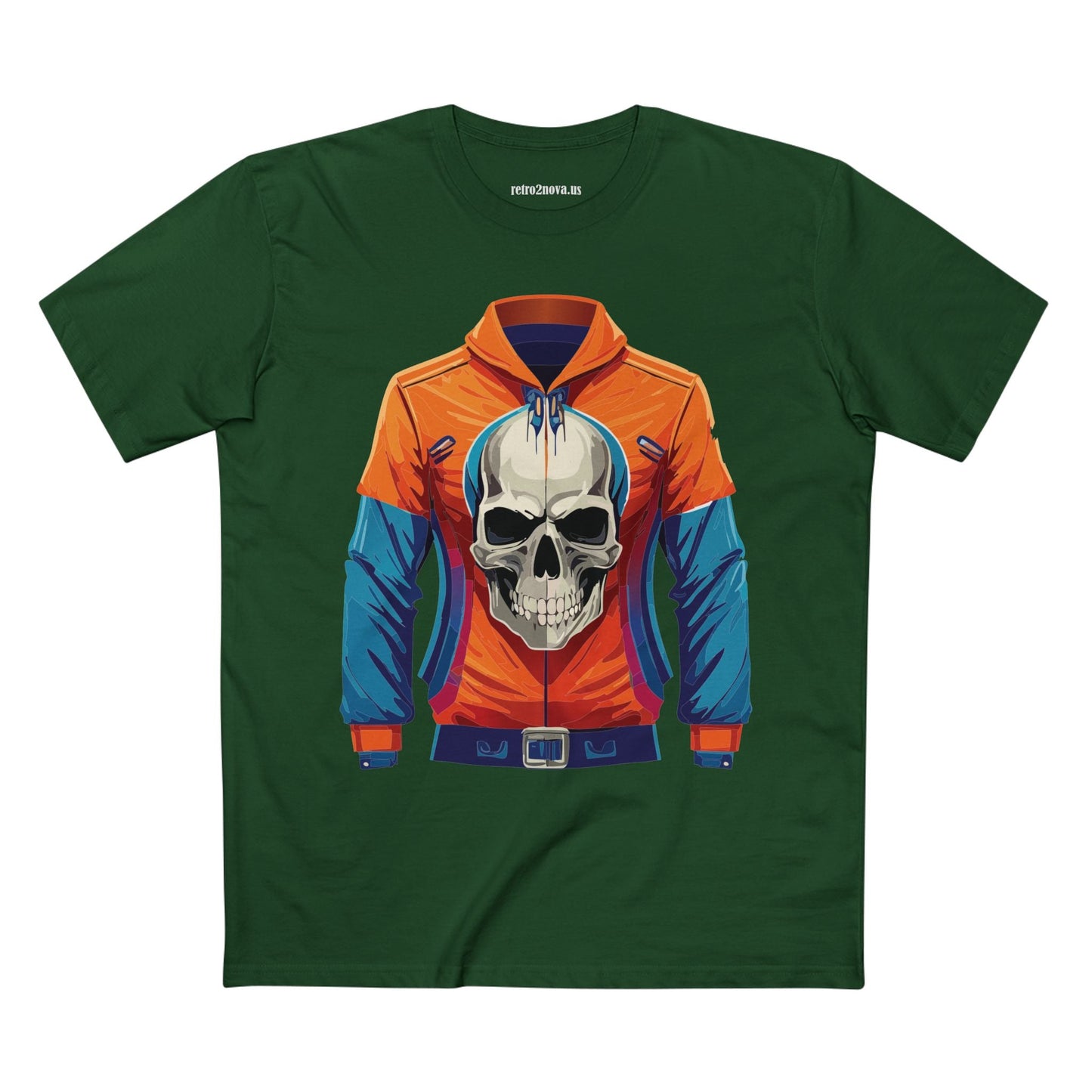 Skull And Skeleton Shirt Unisex Premium Cotton Tee Original Art Design Retro2Nova