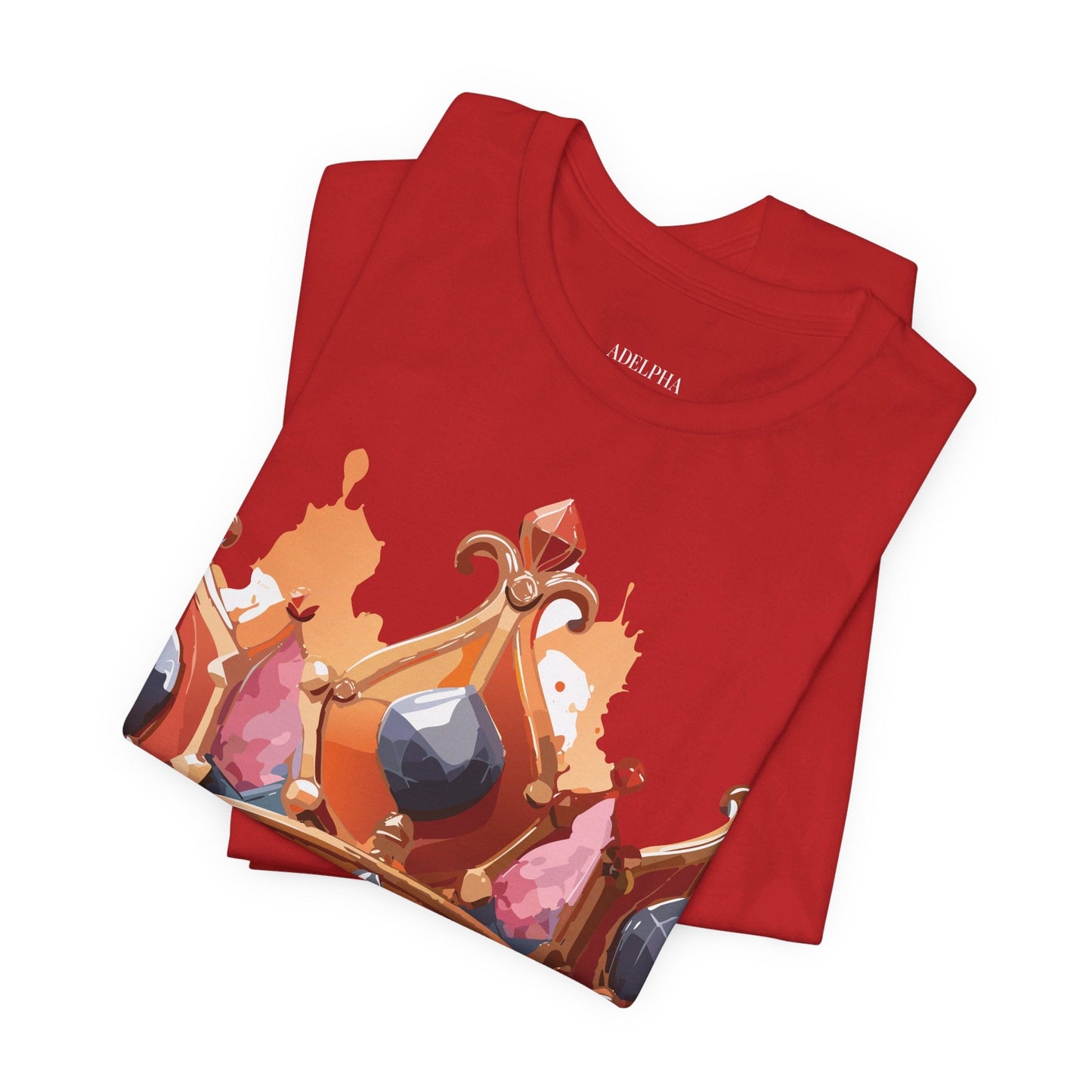 Adelpha Crown Graphic Tee Unisex Jersey Short Sleeve Art Design Vintage Inspired Shirt