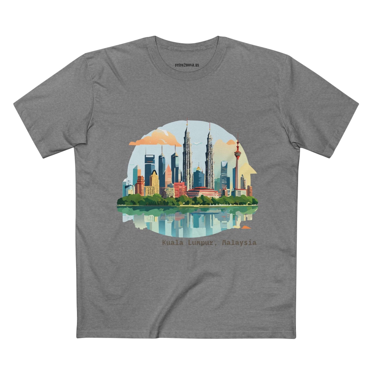 Kuala Lumpur Travel Shirt Unisex Premium Cotton Art Tee with Original Design for Travel Enthusiasts