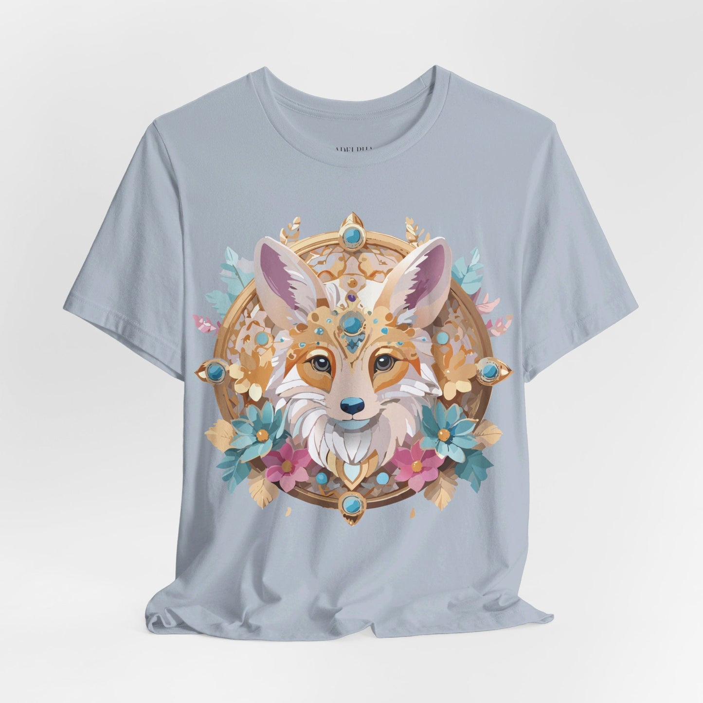 Adelpha Medallion Graphic Tee Unisex Short Sleeve Vintage Inspired Art Design Shirt