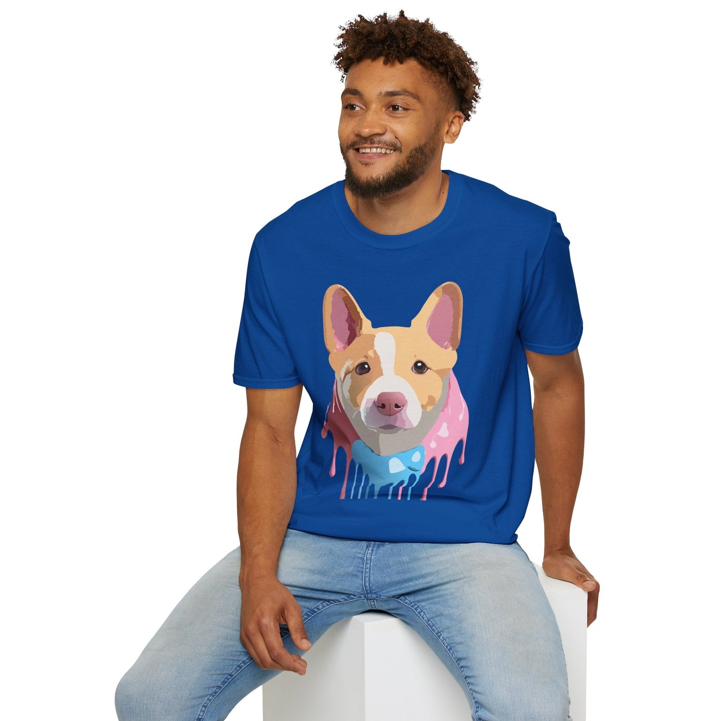 Dog Shirt Unisex Animal Print Tee Cotton T Shirt For Pet Lovers