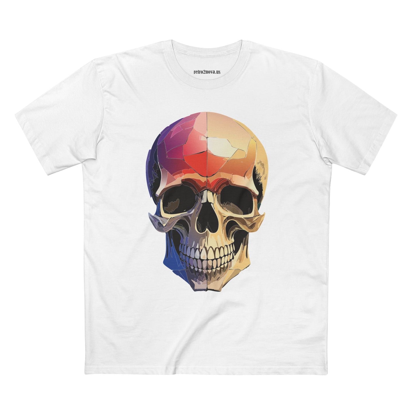 Skull Shirt Unisex Skeleton Tee With Original Art Design From Retro2Nova Premium Cotton Tee