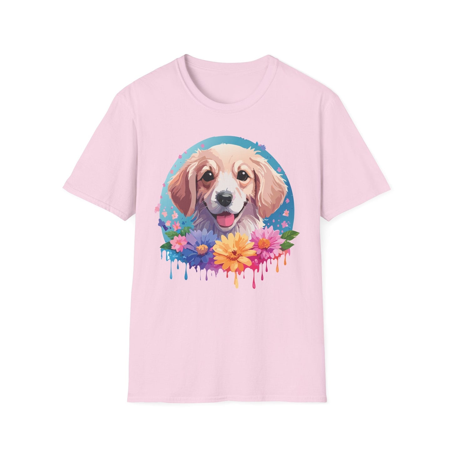 Unisex Dog Shirt Animal Tee Gildan Softstyle 64000 100 Percent Cotton